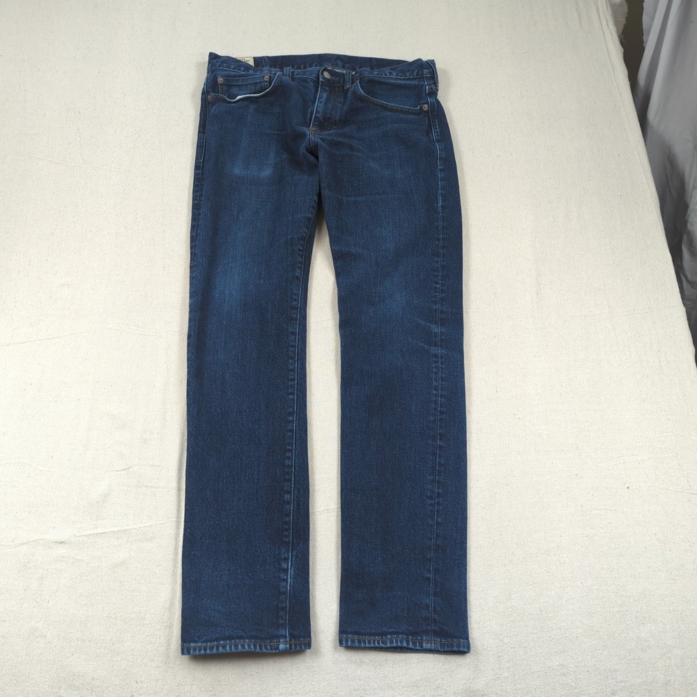 J Crew Jeans Mens 32x34 Blue‎ Kurabo Japanese Denim 484 Slim